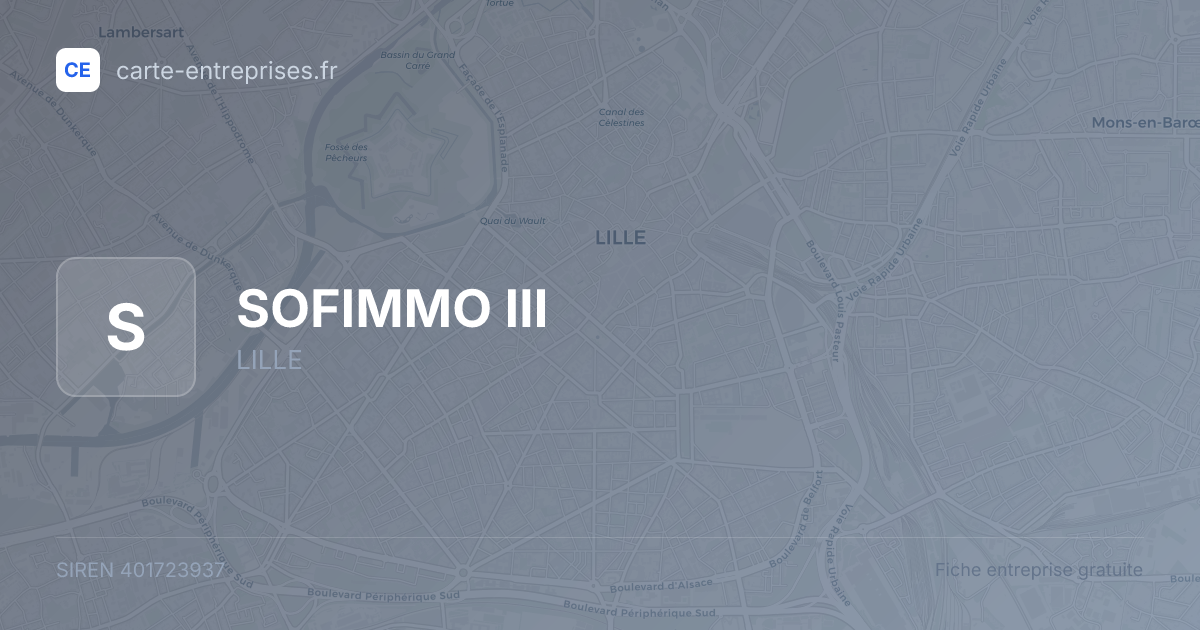 SOFIMMO III — 401723937 — fiche entreprise