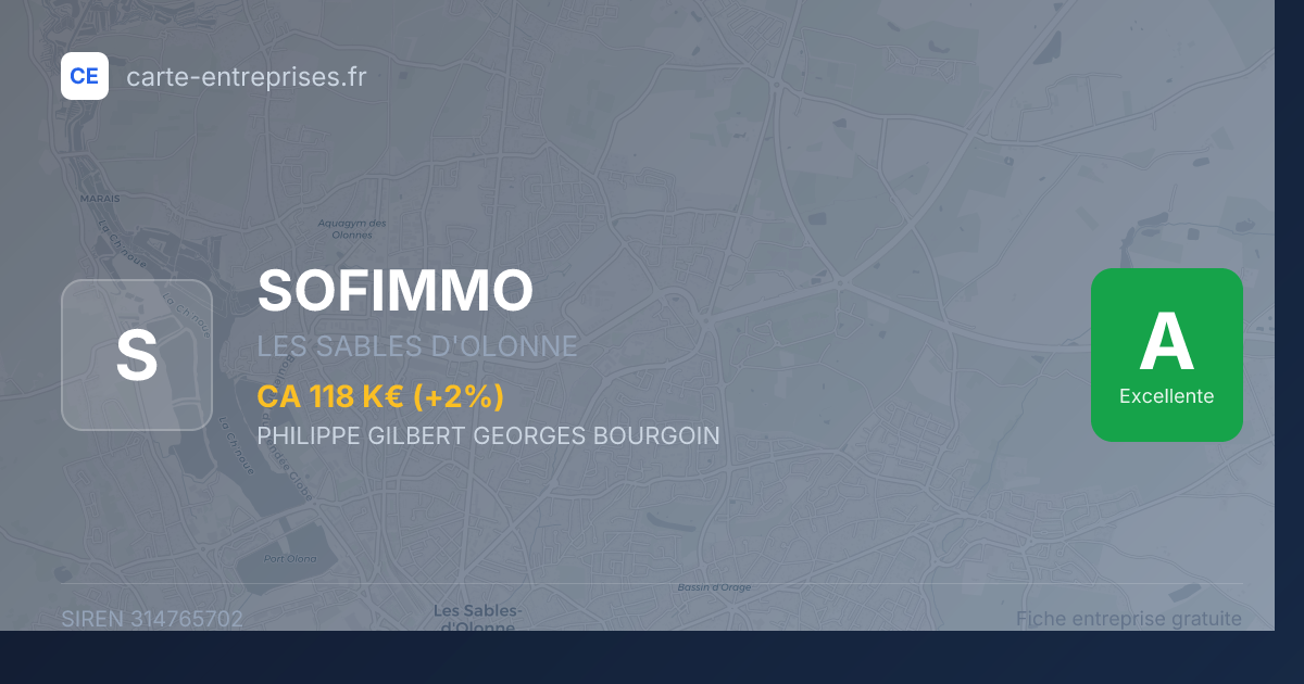 SOFIMMO — 314765702 — fiche entreprise