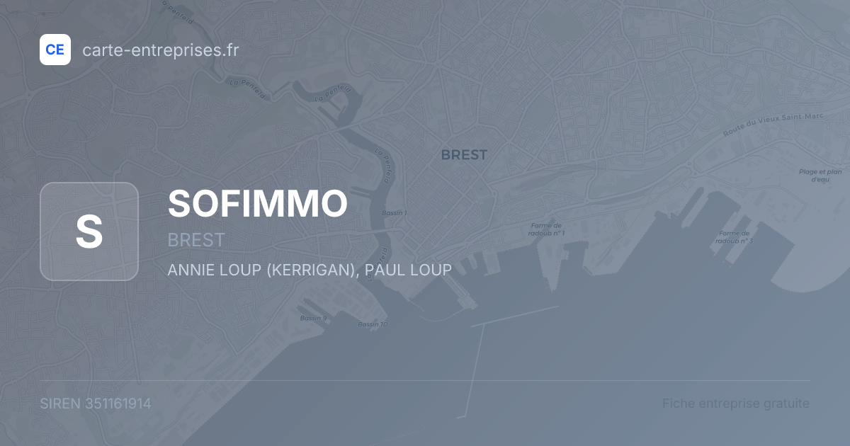SOFIMMO — 351161914 — fiche entreprise