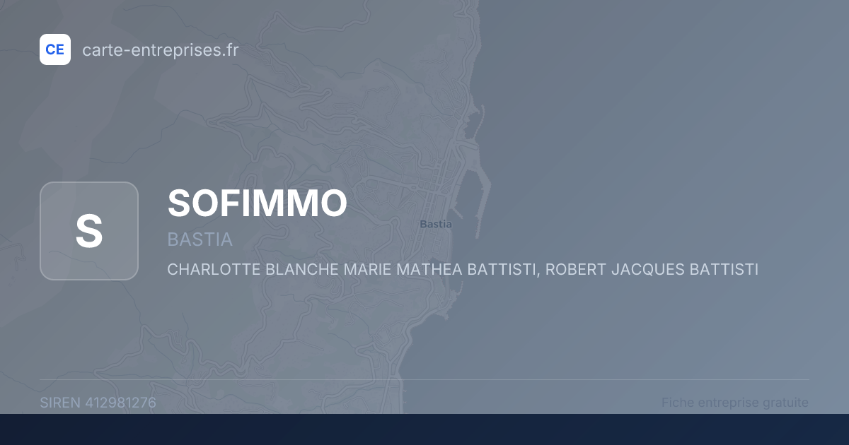 SOFIMMO — 412981276 — fiche entreprise