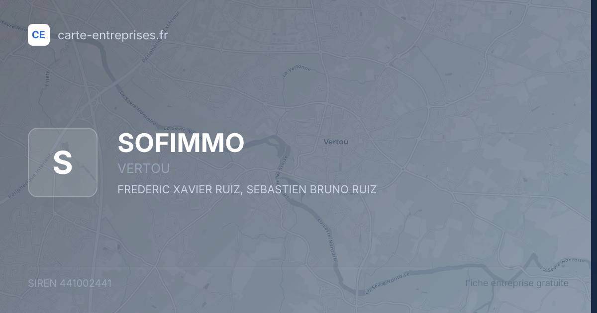 SOFIMMO — 441002441 — fiche entreprise