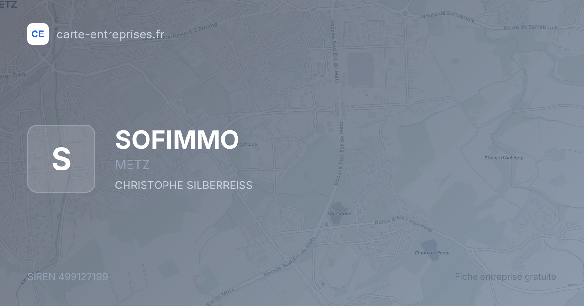 SOFIMMO — 499127199 — fiche entreprise