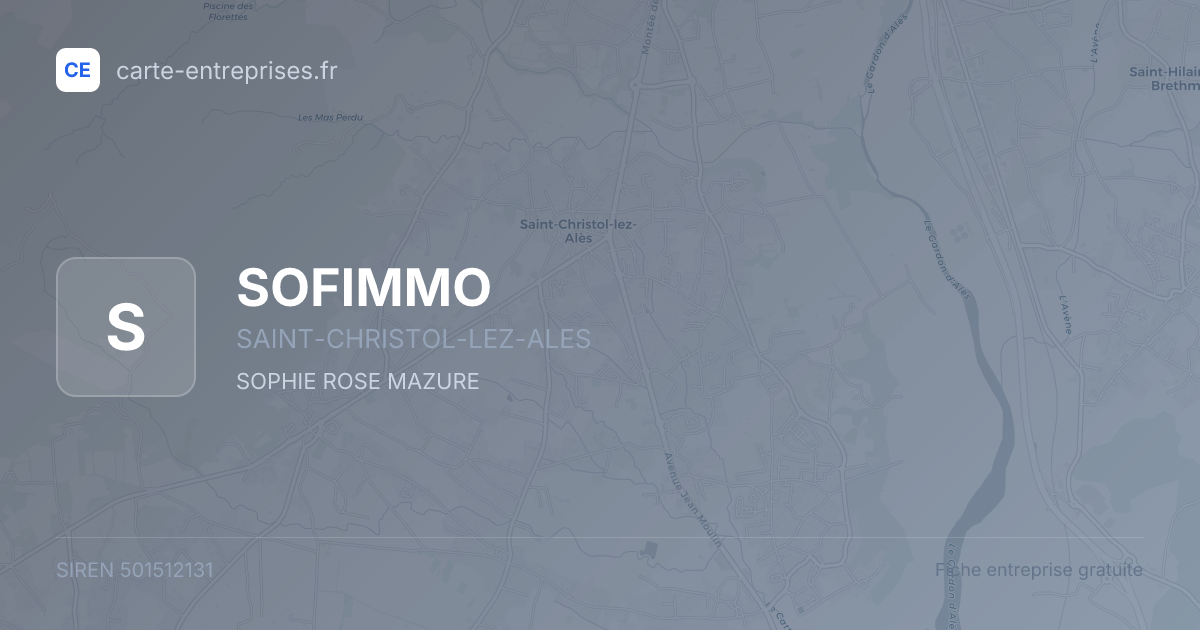 SOFIMMO — 501512131 — fiche entreprise