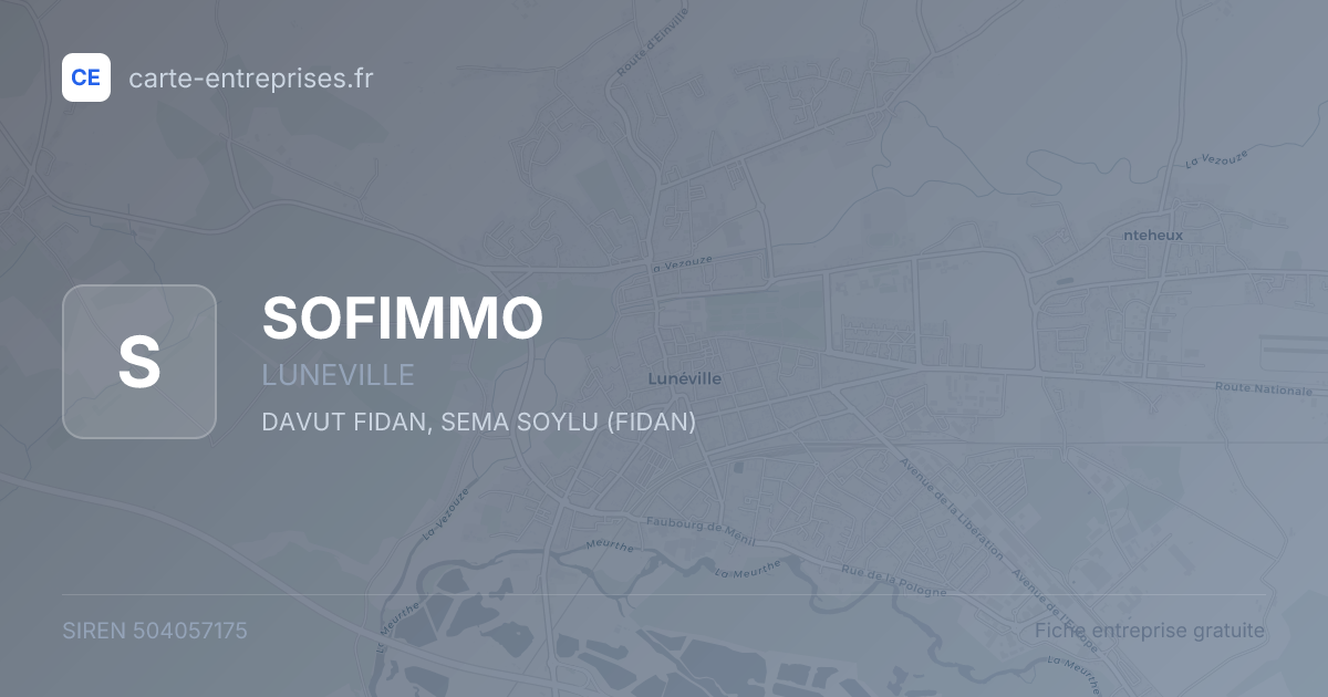SOFIMMO — 504057175 — fiche entreprise