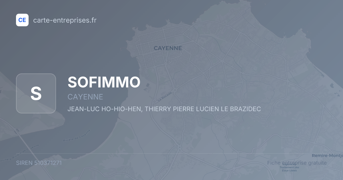 SOFIMMO — 510371271 — fiche entreprise