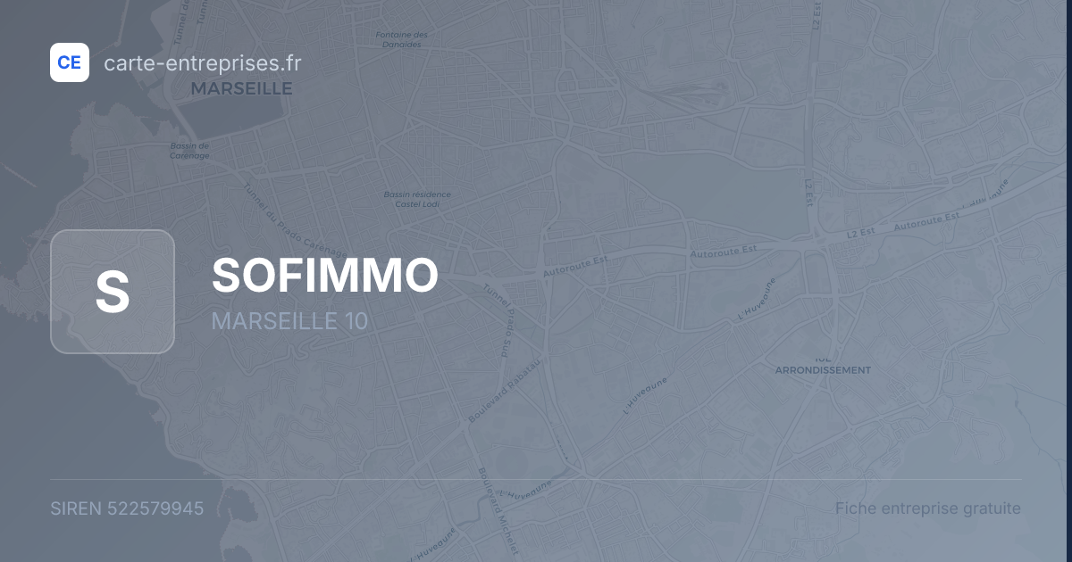 SOFIMMO — 522579945 — fiche entreprise