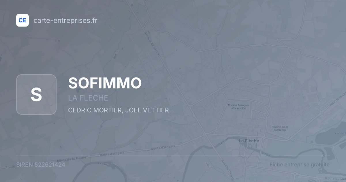 SOFIMMO — 522621424 — fiche entreprise