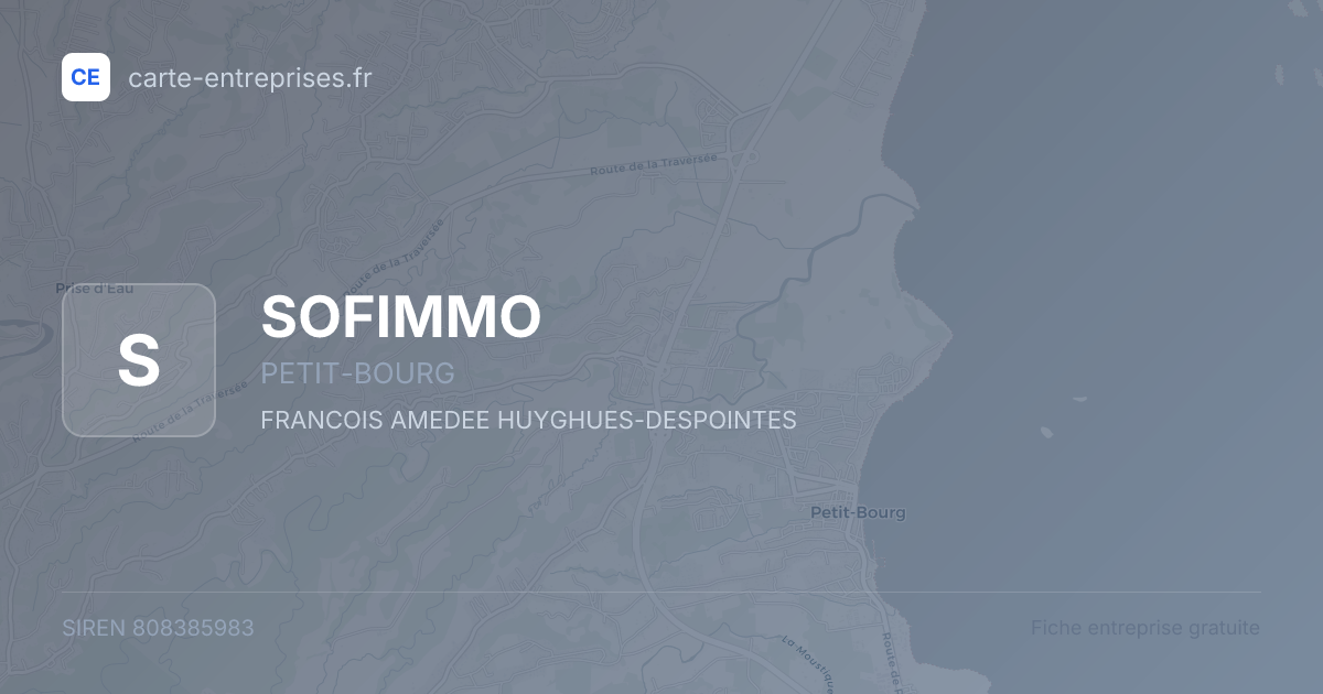 SOFIMMO — 808385983 — fiche entreprise