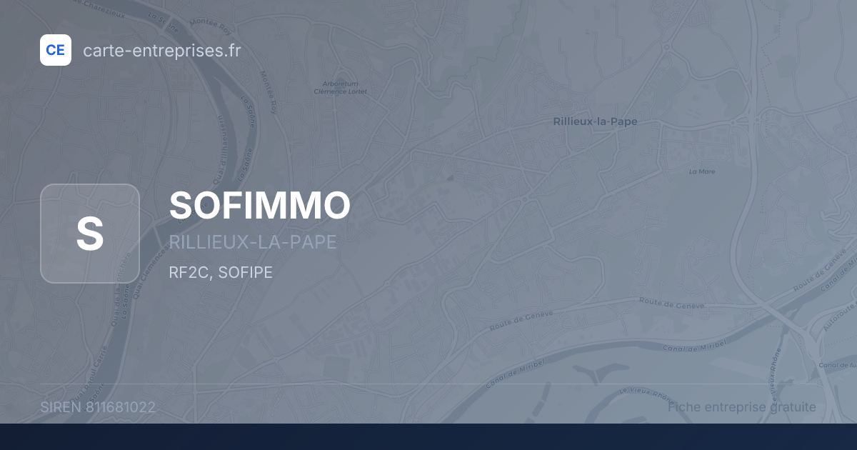 SOFIMMO — 811681022 — fiche entreprise