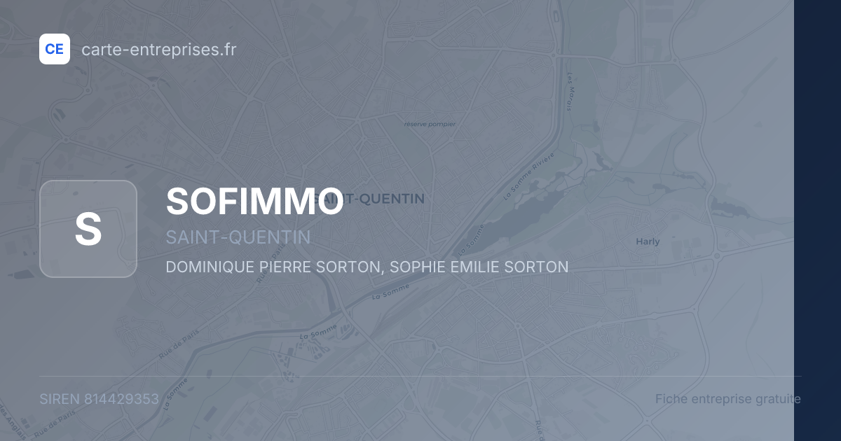 SOFIMMO — 814429353 — fiche entreprise