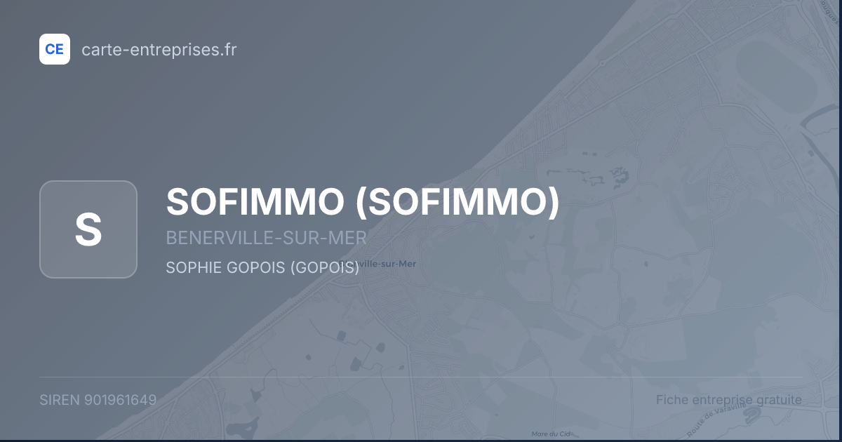 SOFIMMO — 901961649 — fiche entreprise