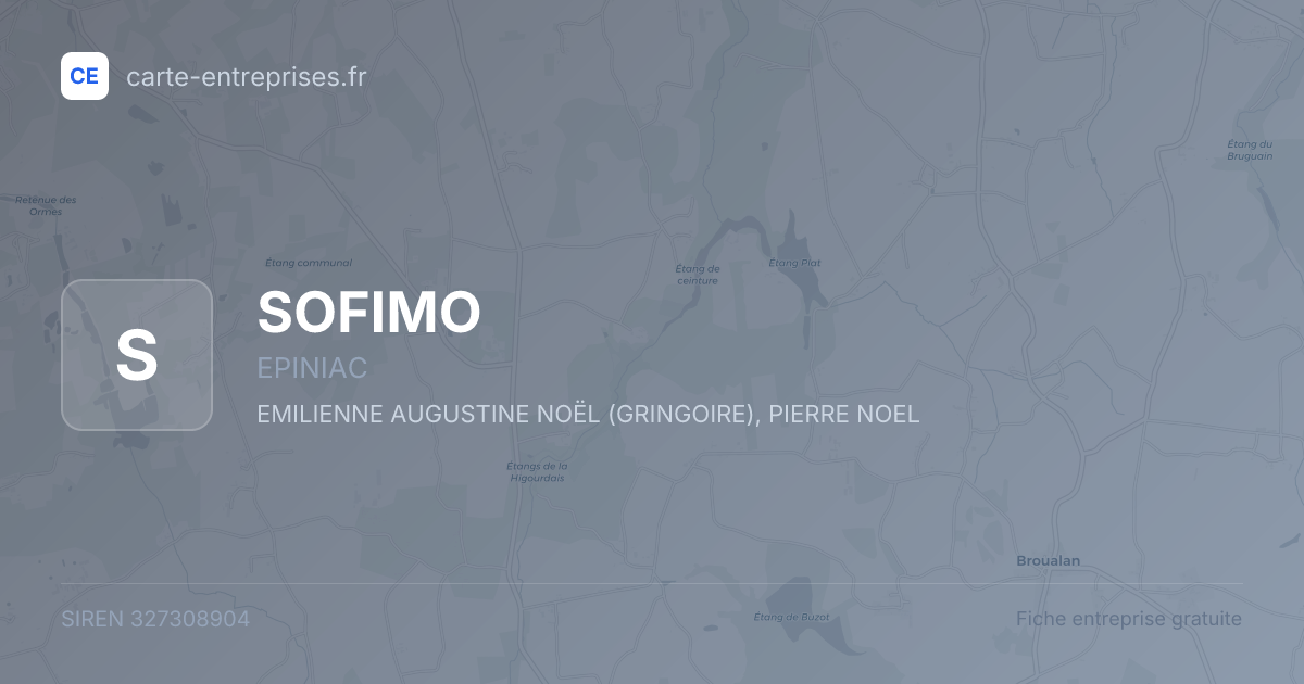 SOFIMO — 327308904 — fiche entreprise