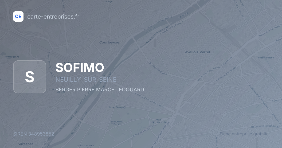 SOFIMO — 348953852 — fiche entreprise