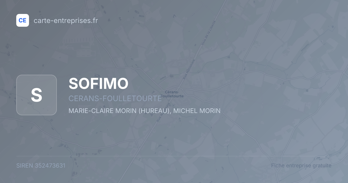 SOFIMO — 352473631 — fiche entreprise