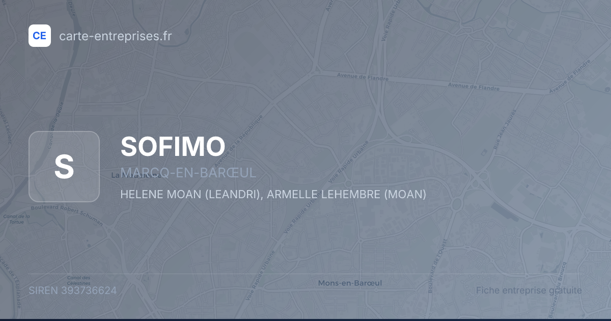 SOFIMO — 393736624 — fiche entreprise