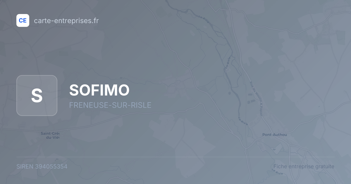 SOFIMO — 394055354 — fiche entreprise