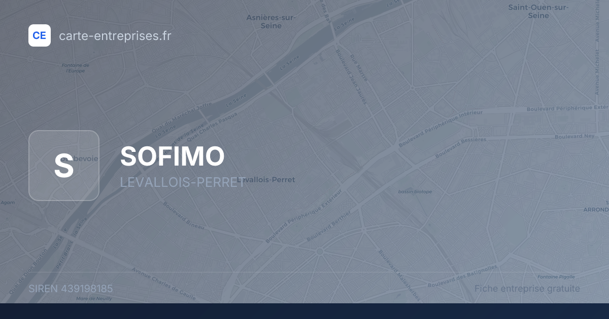 SOFIMO — 439198185 — fiche entreprise