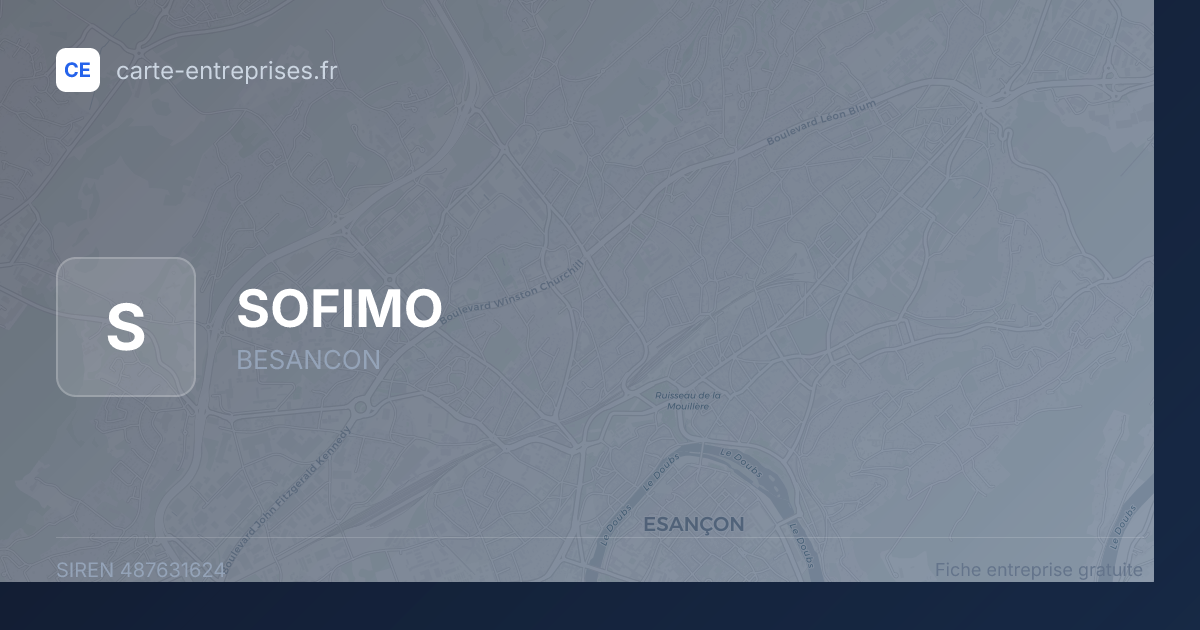 SOFIMO — 487631624 — fiche entreprise