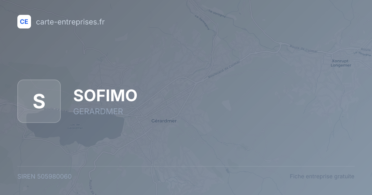 SOFIMO — 505980060 — fiche entreprise
