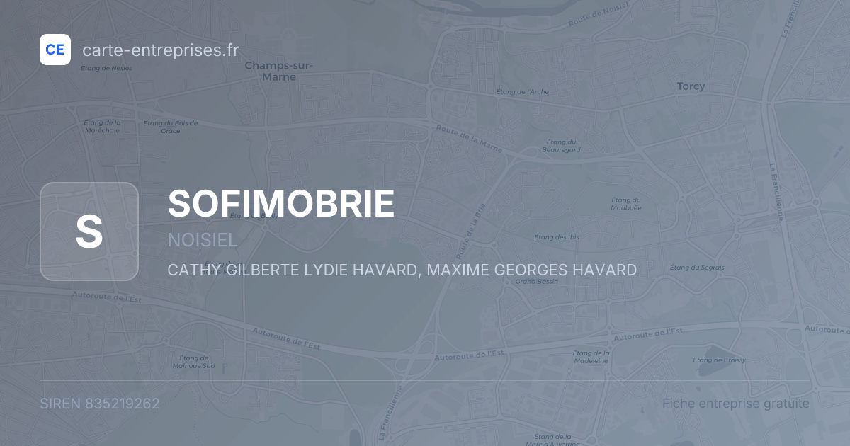SOFIMOBRIE — 835219262 — fiche entreprise