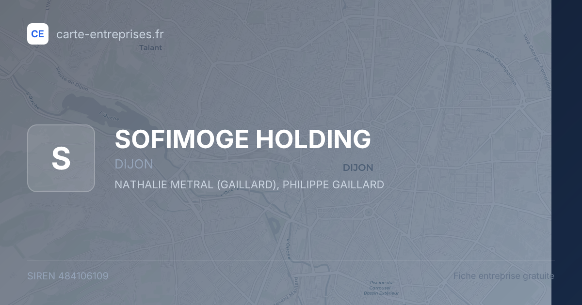SOFIMOGE HOLDING — 484106109 — fiche entreprise