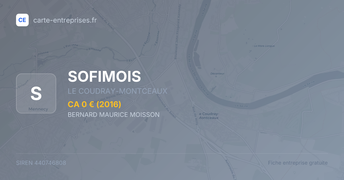 SOFIMOIS — 440746808 — fiche entreprise