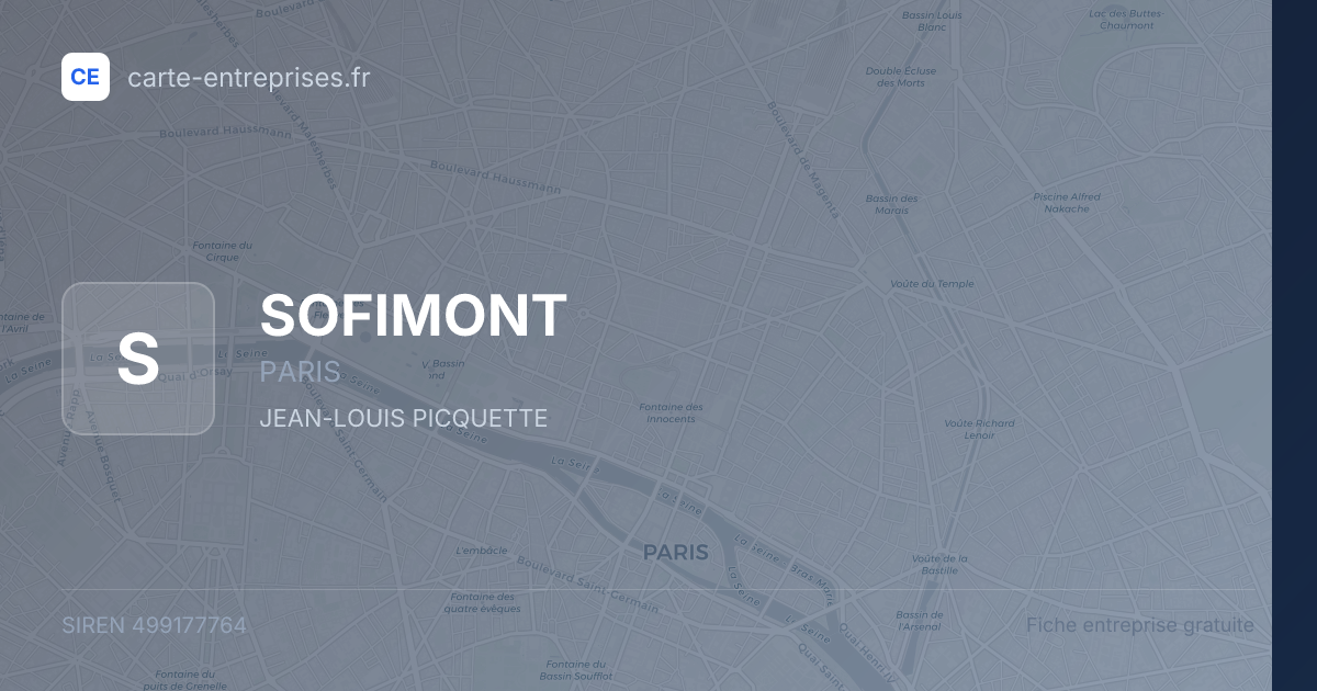SOFIMONT — 499177764 — fiche entreprise