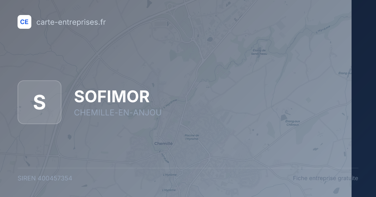 SOFIMOR — 400457354 — fiche entreprise