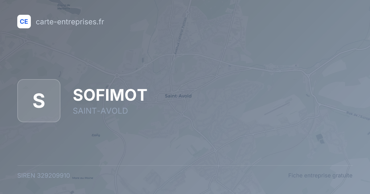 SOFIMOT — 329209910 — fiche entreprise
