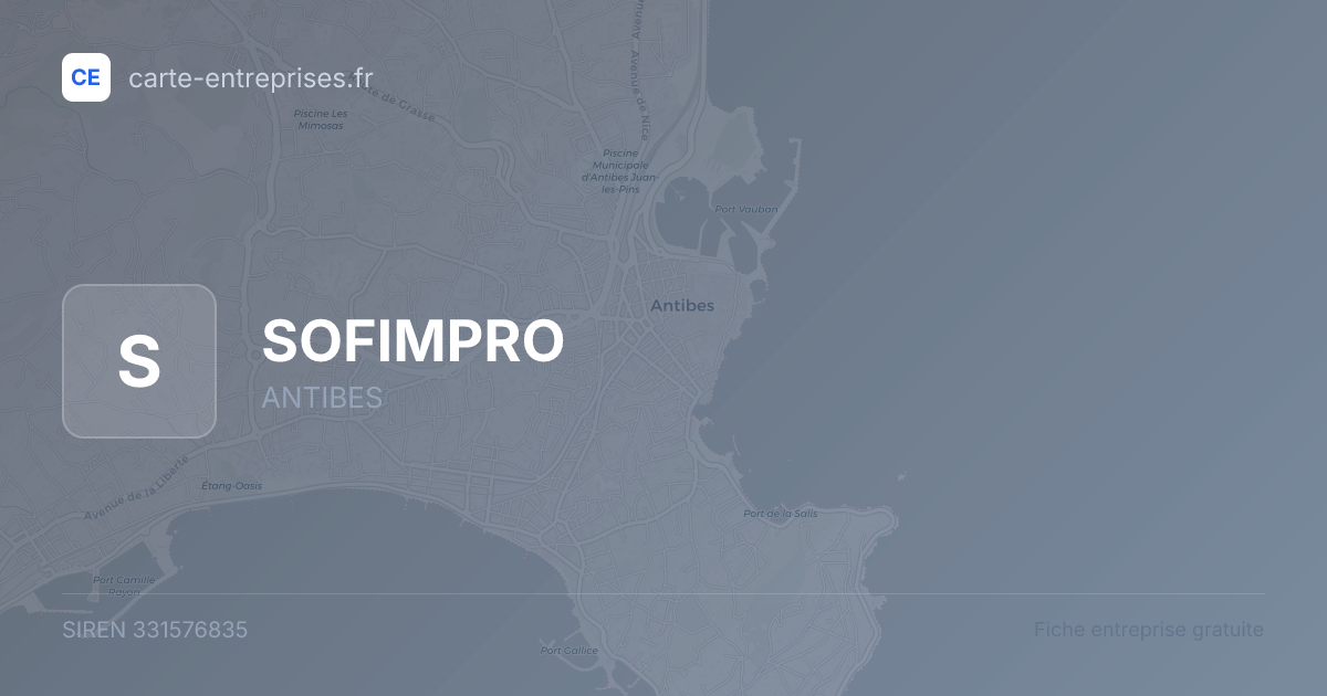 SOFIMPRO — 331576835 — fiche entreprise