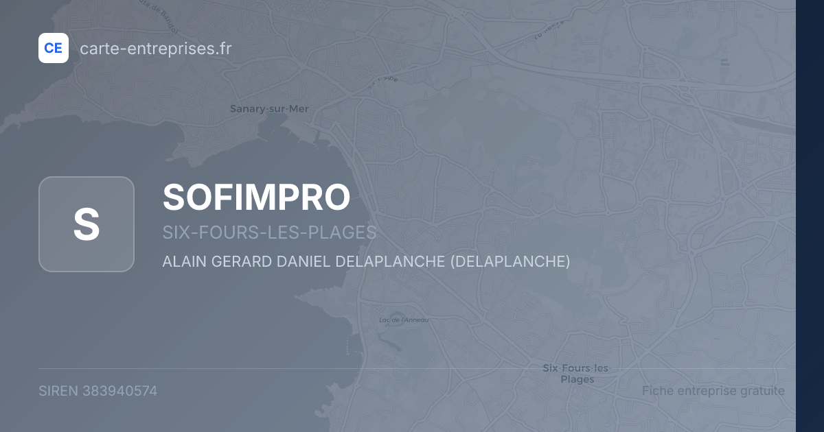 SOFIMPRO — 383940574 — fiche entreprise