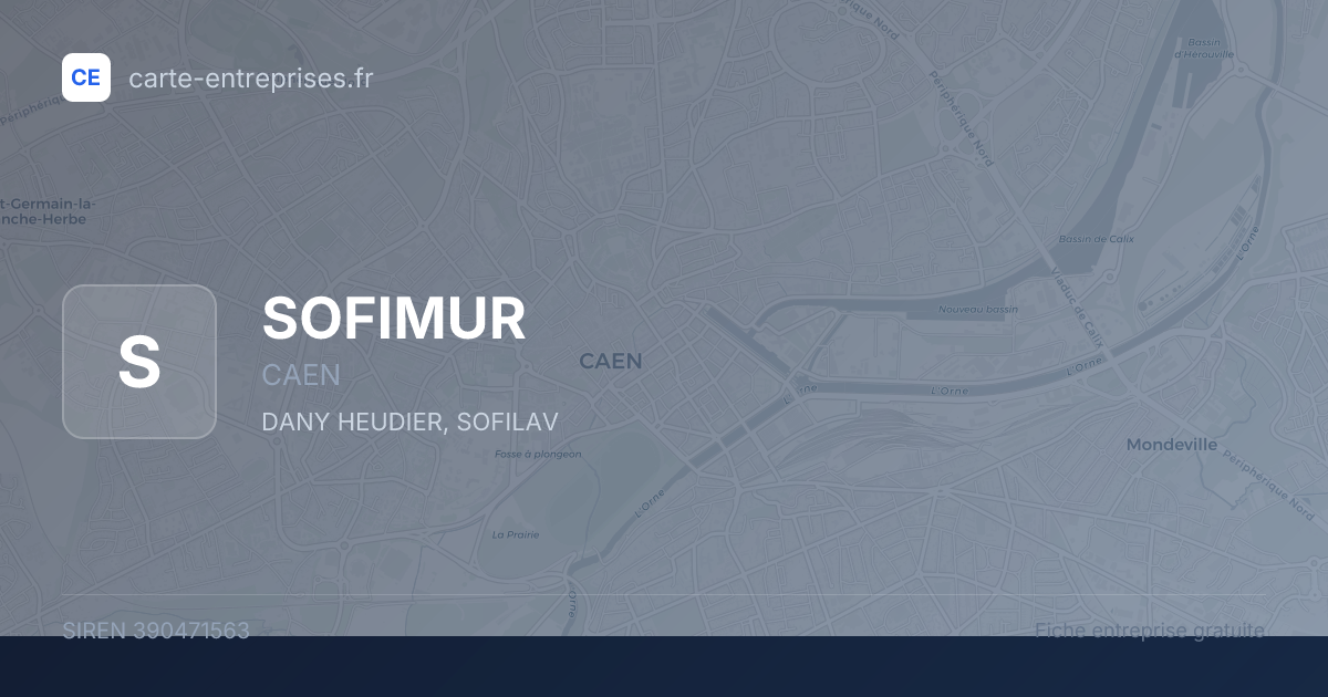 SOFIMUR — 390471563 — fiche entreprise