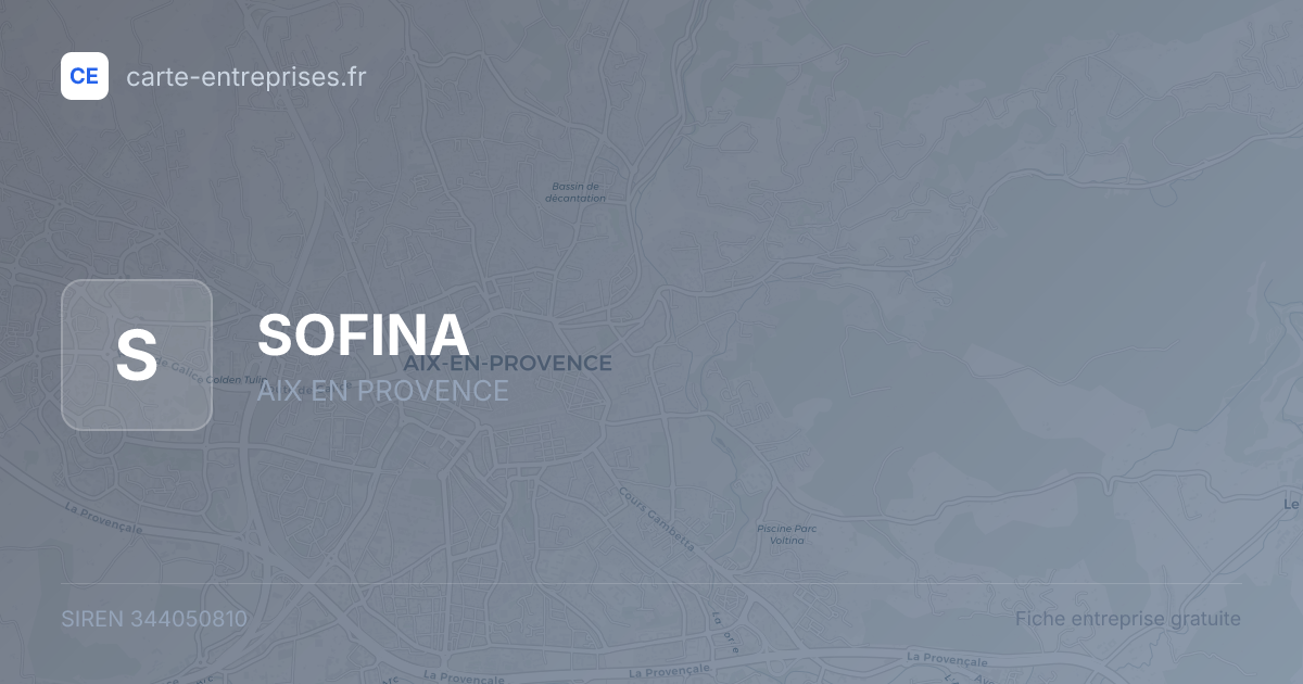 SOFINA — 344050810 — fiche entreprise