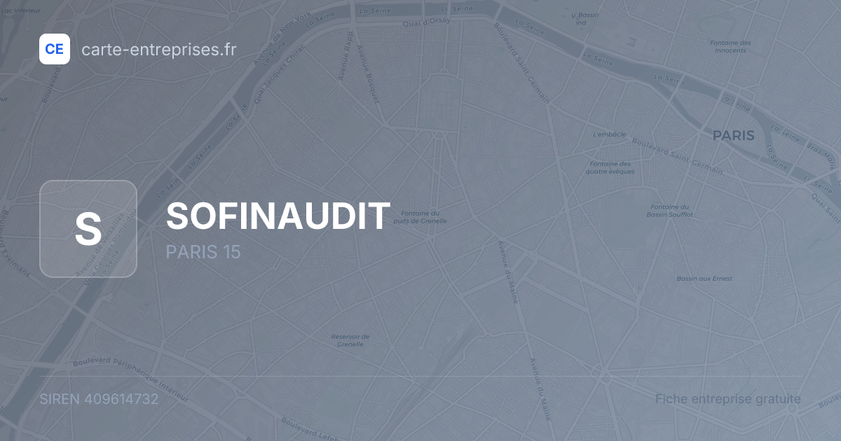 SOFINAUDIT — 409614732 — fiche entreprise
