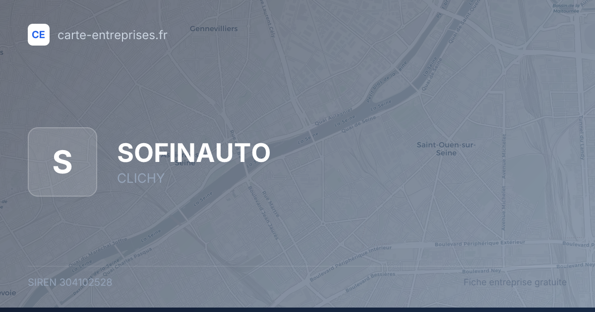 SOFINAUTO — 304102528 — fiche entreprise