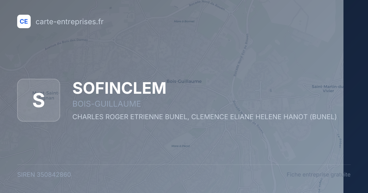 SOFINCLEM — 350842860 — fiche entreprise