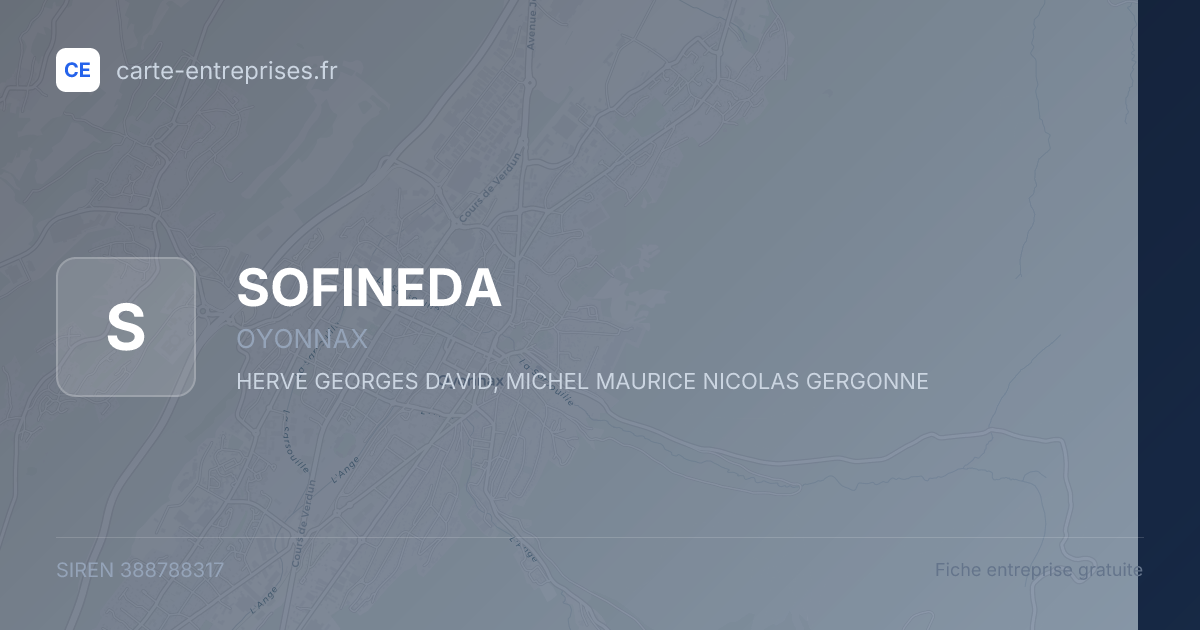 SOFINEDA — 388788317 — fiche entreprise