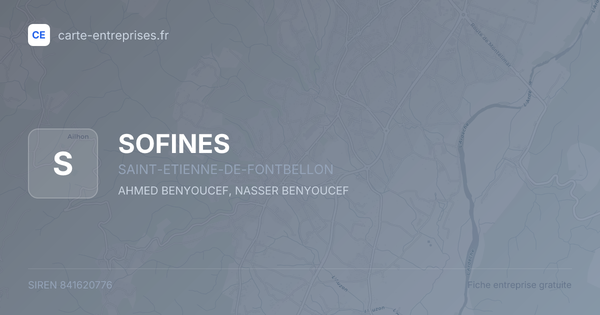 SOFINES — 841620776 — fiche entreprise