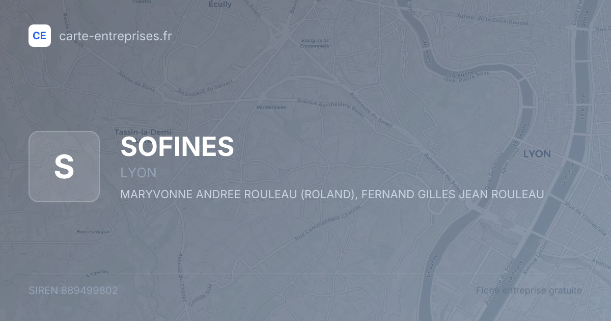 SOFINES — 889499802 — fiche entreprise