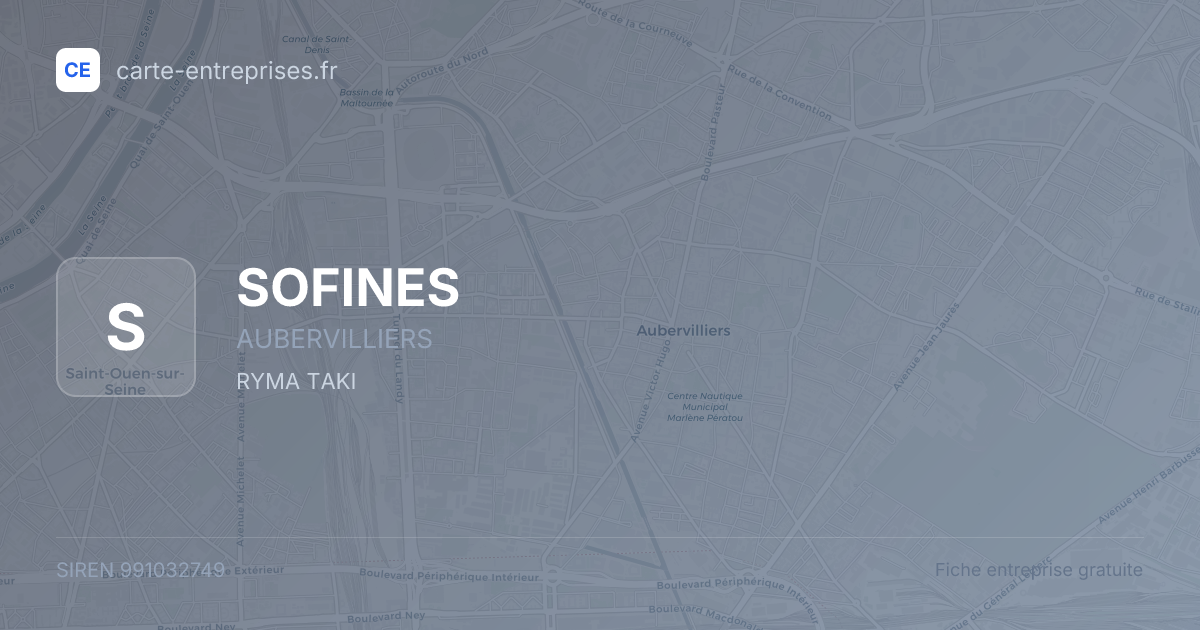 SOFINES — 991032749 — fiche entreprise