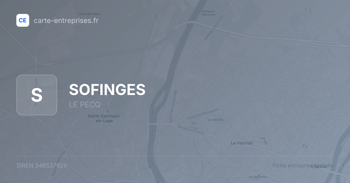 SOFINGES — 348537929 — fiche entreprise