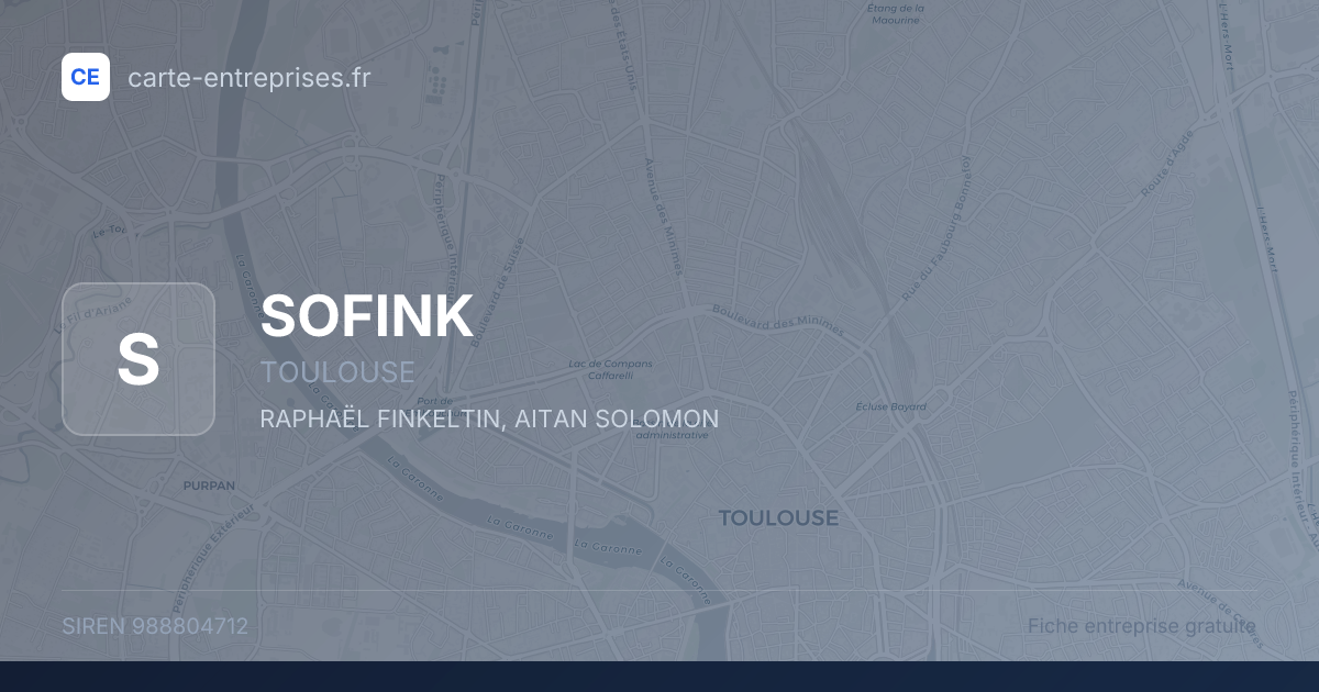SOFINK — 988804712 — fiche entreprise
