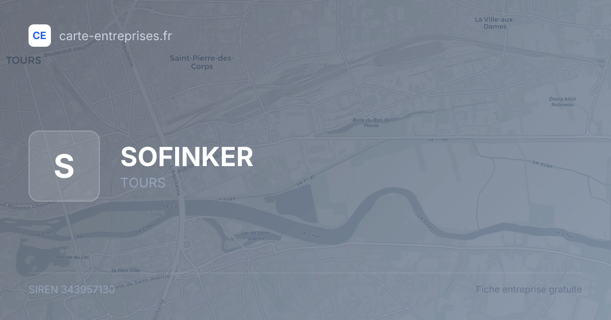 SOFINKER — 343957130 — fiche entreprise