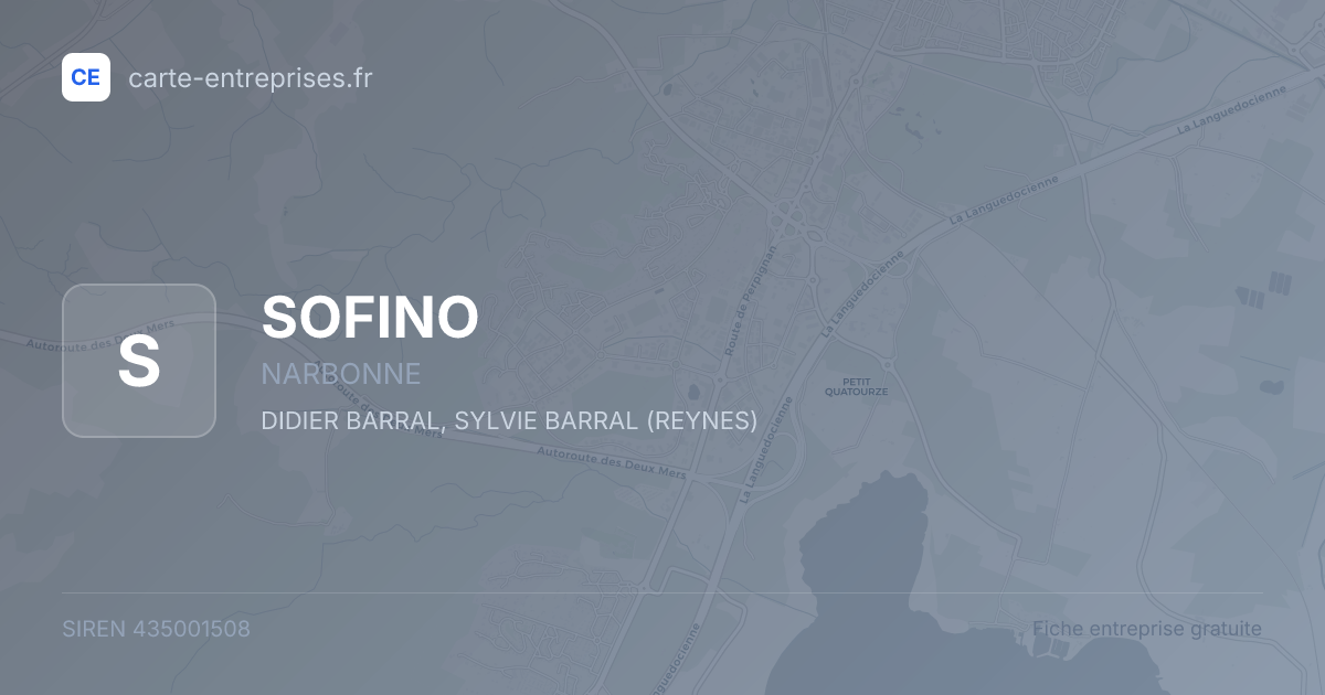 SOFINO — 435001508 — fiche entreprise