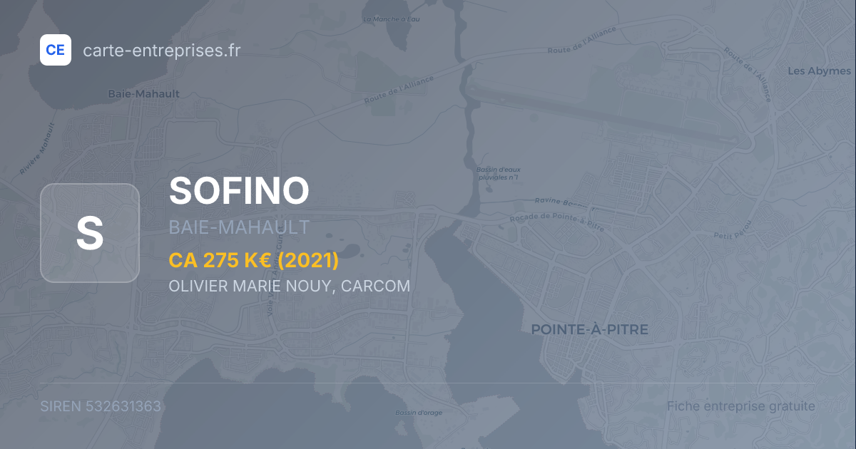 SOFINO — 532631363 — fiche entreprise