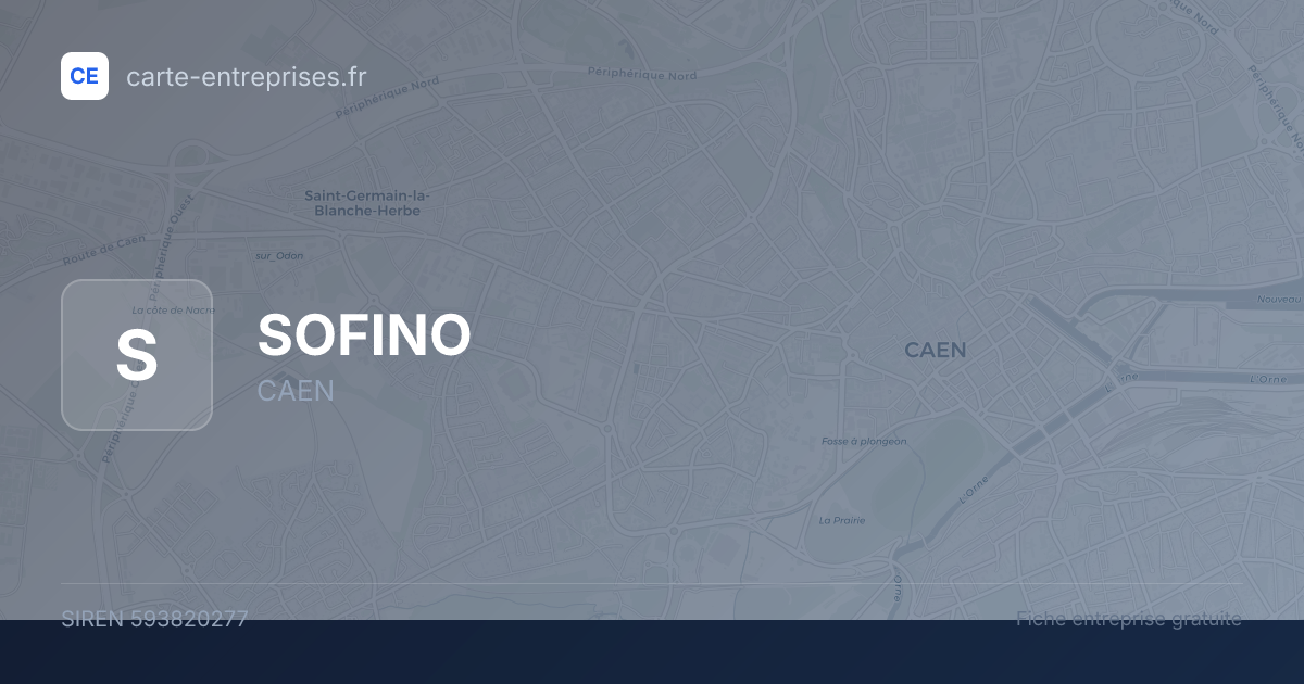 SOFINO — 593820277 — fiche entreprise
