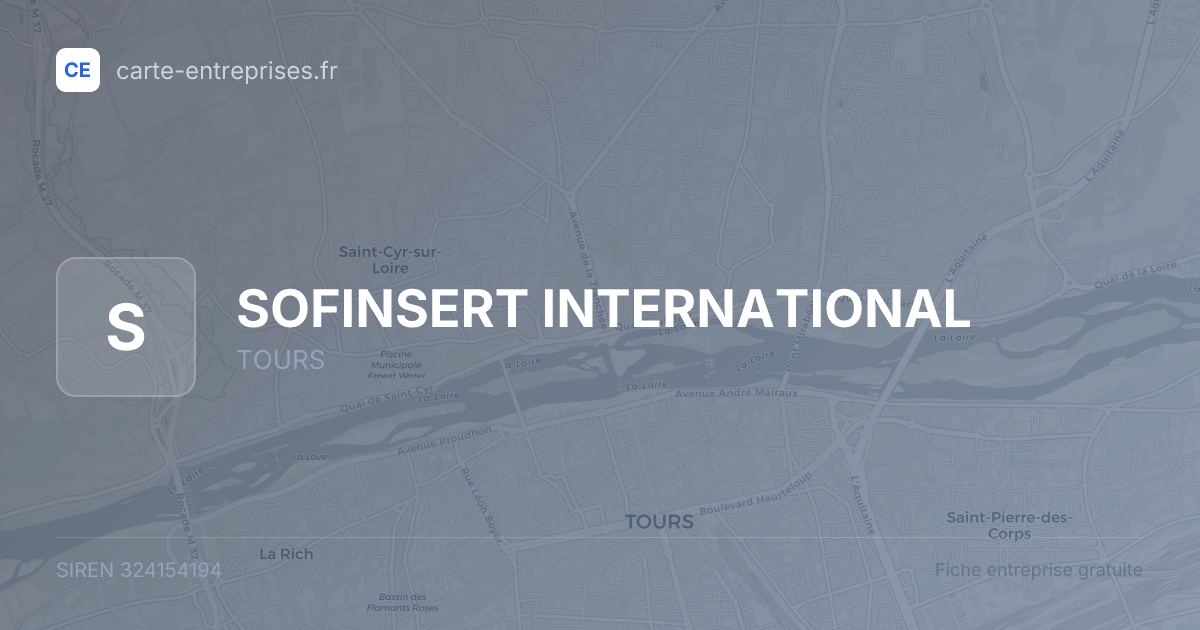 SOFINSERT INTERNATIONAL — 324154194 — fiche entreprise