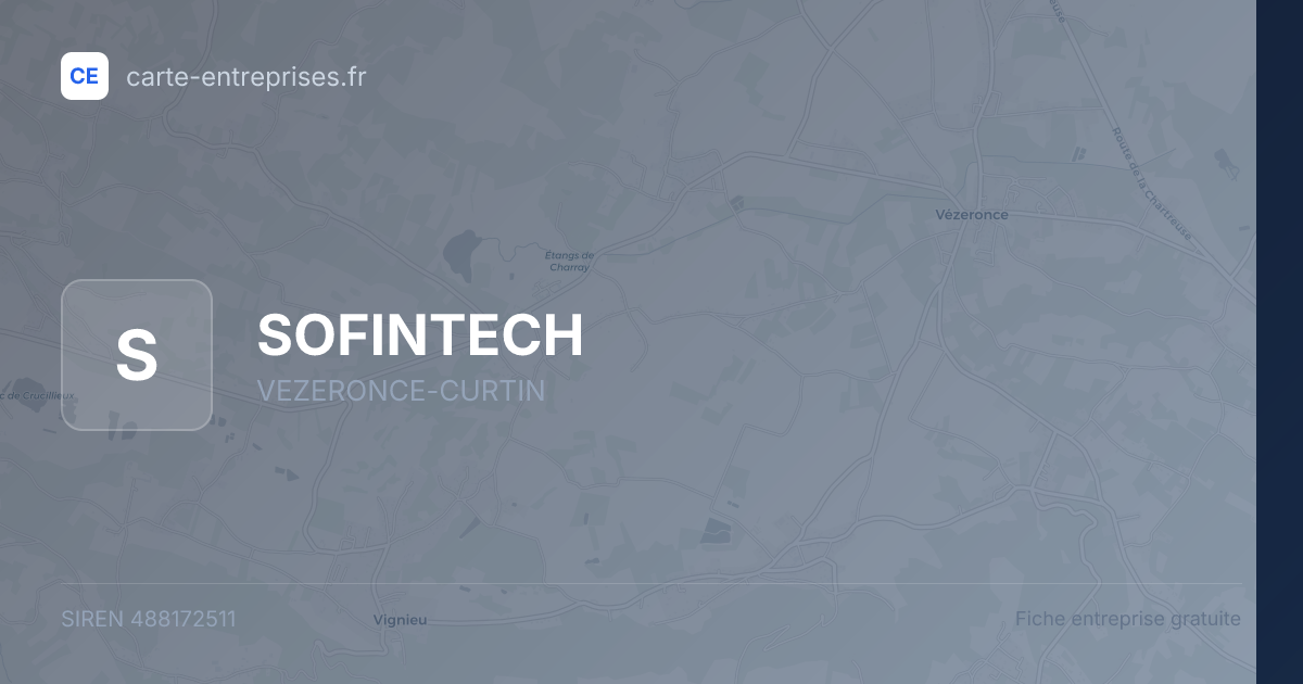 SOFINTECH — 488172511 — fiche entreprise