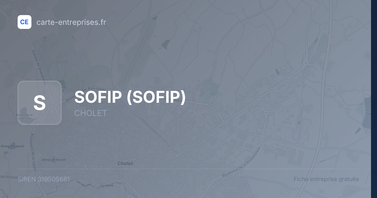 SOFIP — 319505681 — fiche entreprise