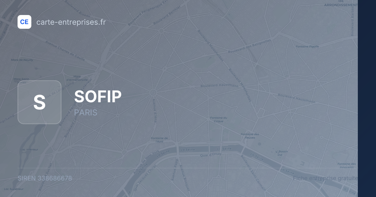 SOFIP — 338686678 — fiche entreprise